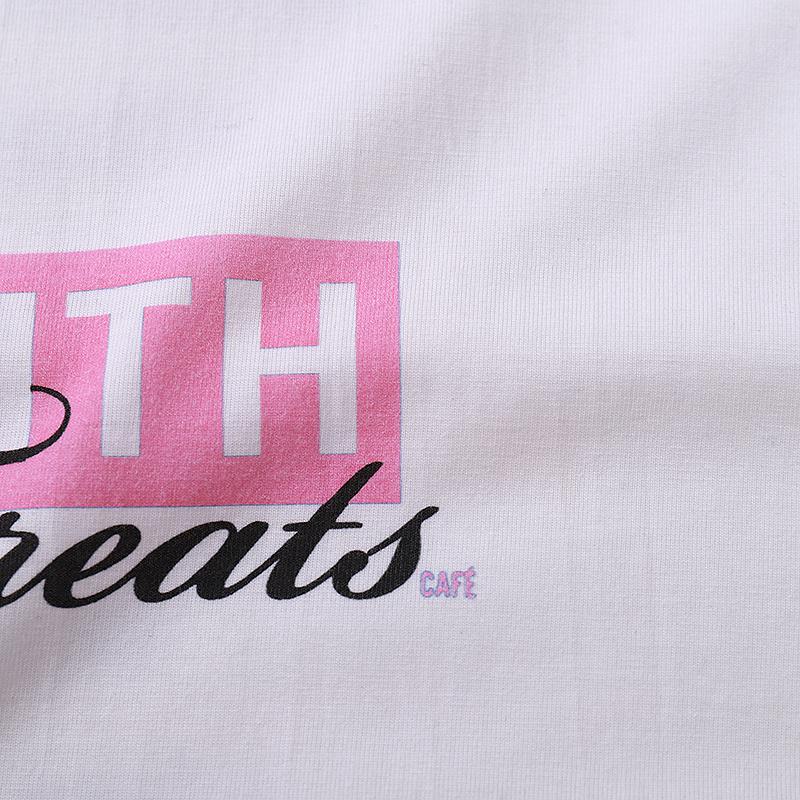 Футболка Kith Logo Treats Pink "White" фото № 5