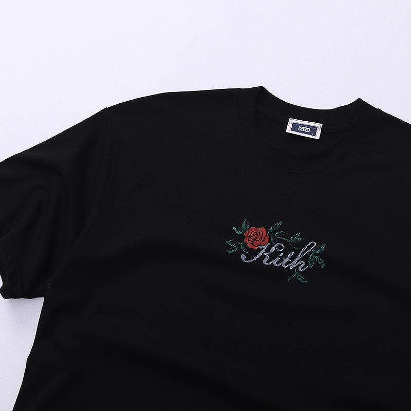 Футболка Kith Rose "Black" фото № 3