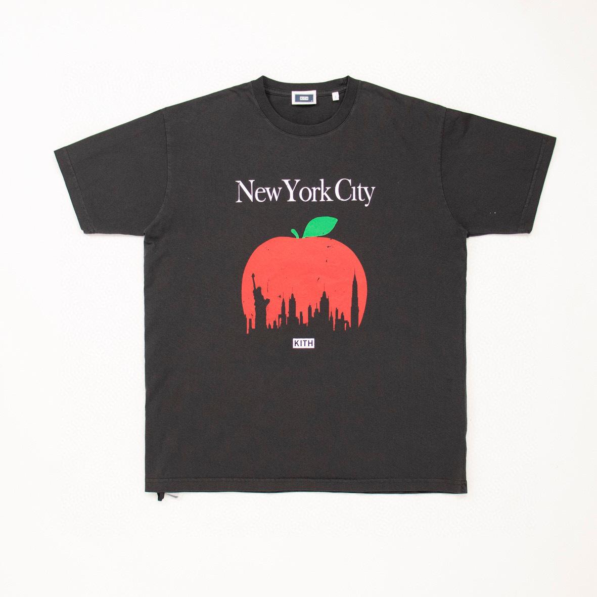 Футболка Kith Apple New York City "Black" фото № 2