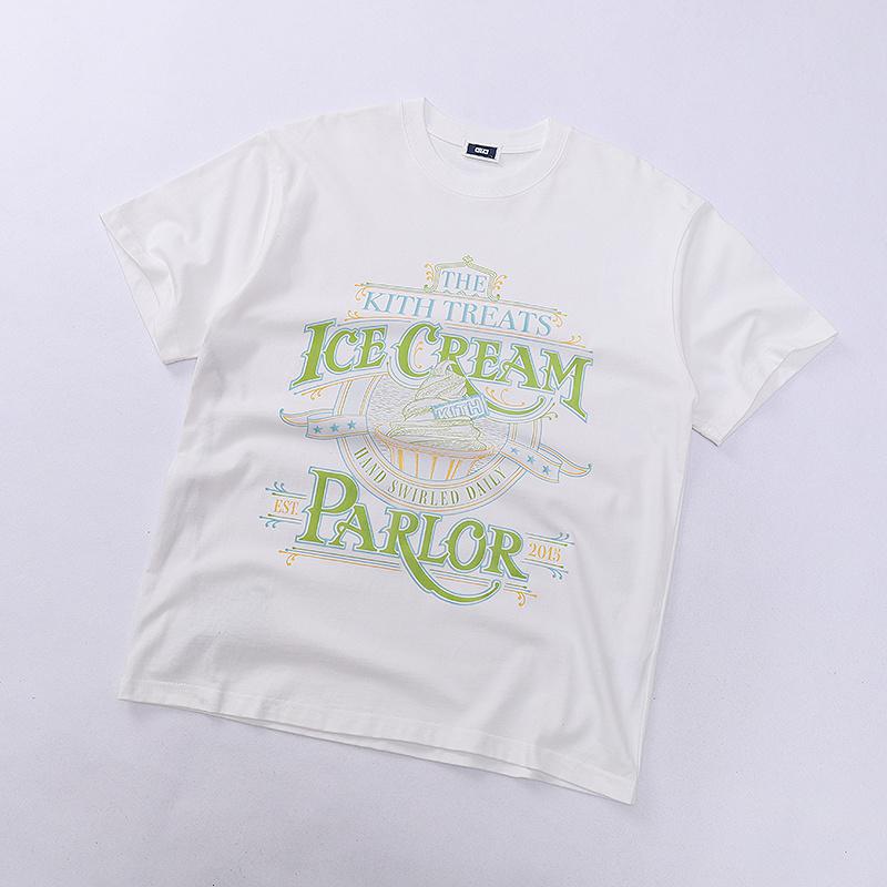 Футболка Kith Ice Cream Parlor "White/Green" фото № 2