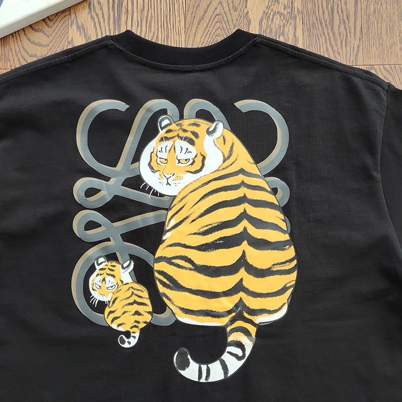 Футболка Loewe Big And Little Tiger "Black" фото № 5