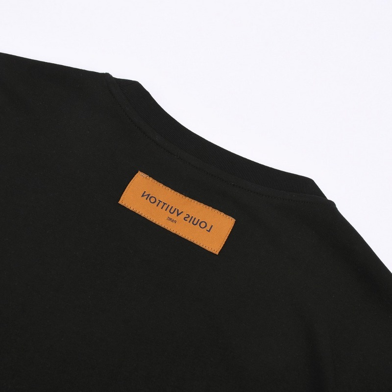 Футболка Louis Vuitton Logo Made Of Sequins "Black" фото № 3