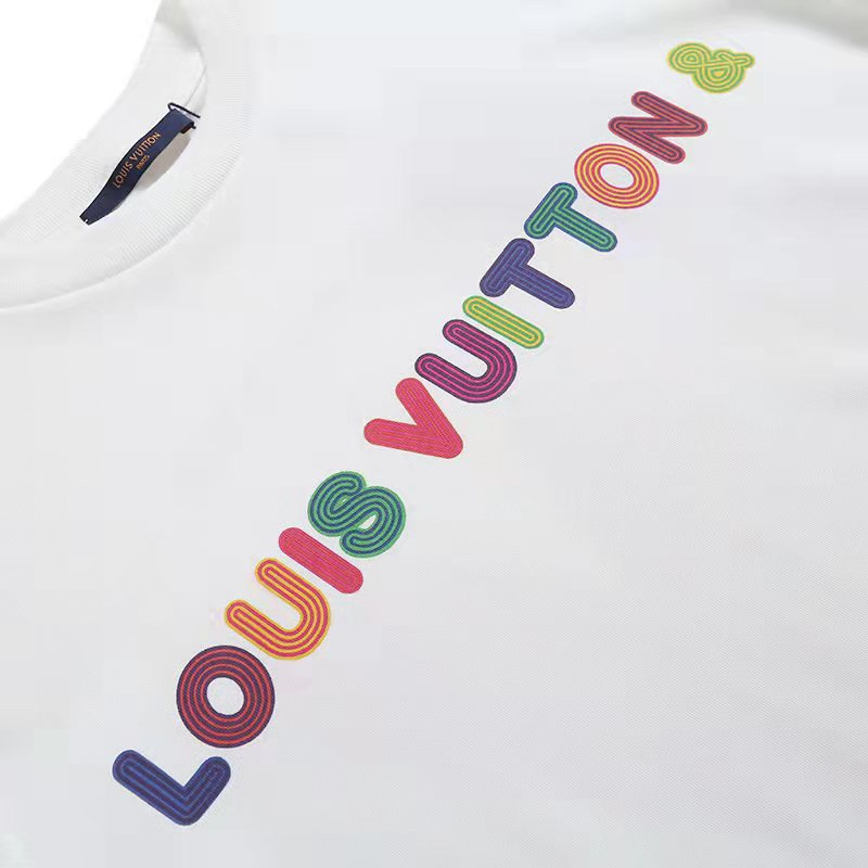 Футболка Louis Vuitton Short Sleeve Brand Inscription "White" фото № 7