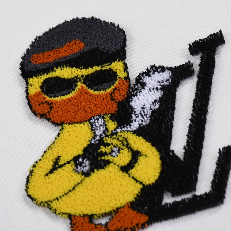Футболка Louis Vuitton With The Emblem Of Cool Duck "White" фото № 3