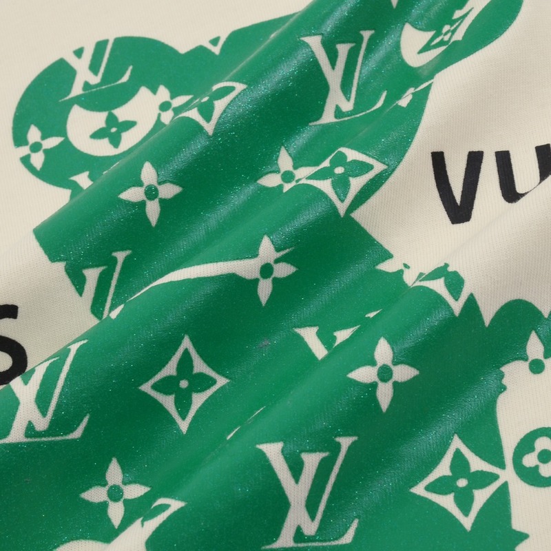 Футболка Louis Vuitton With Branded Print Of Green Toy "Cream" фото № 7