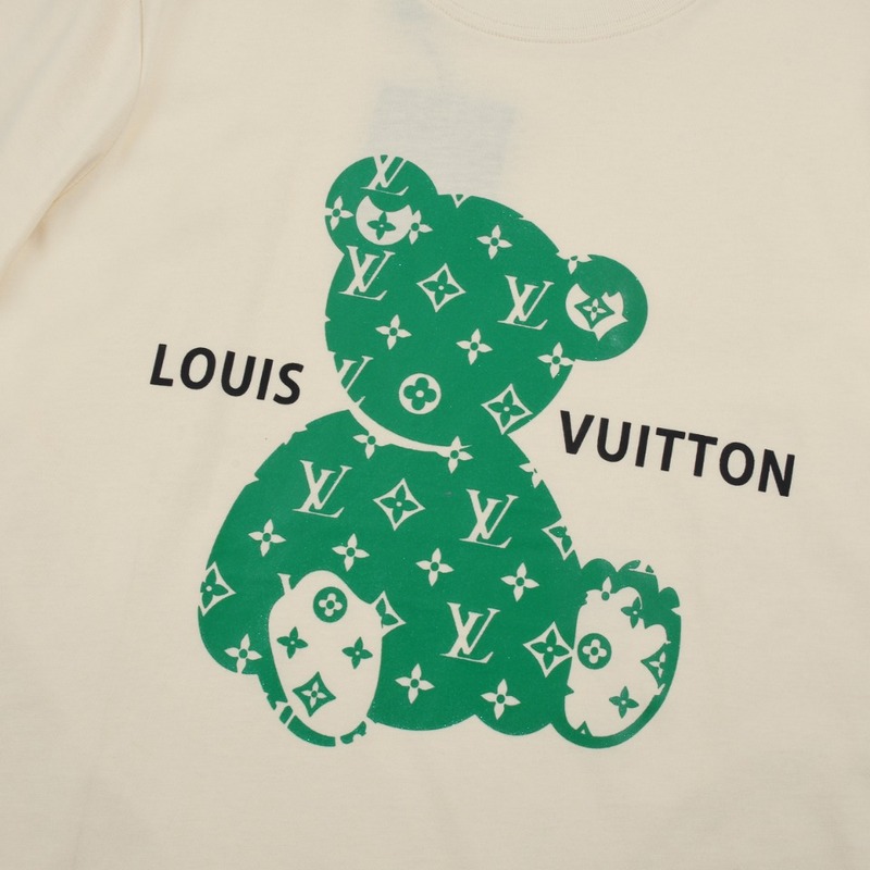 Футболка Louis Vuitton With Branded Print Of Green Toy "Cream" фото № 3