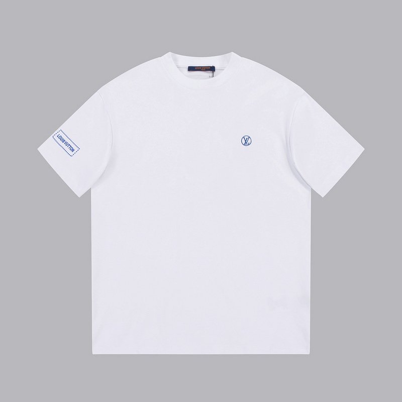 Футболка Louis Vuitton With Small Blue Logo "White" фото № 8