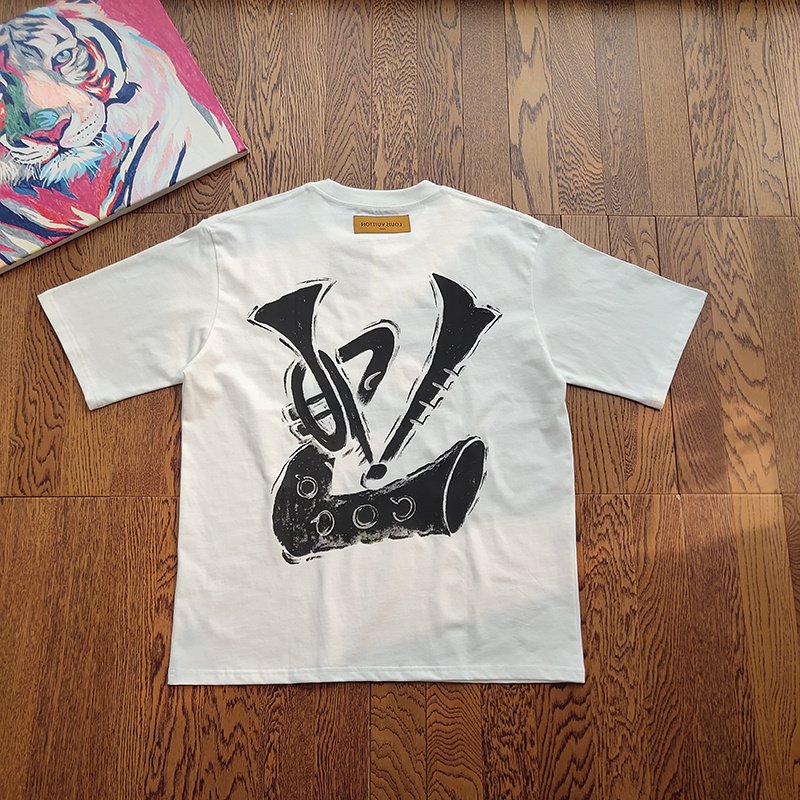 Футболка Louis Vuitton Musical Instrument "White" фото № 9