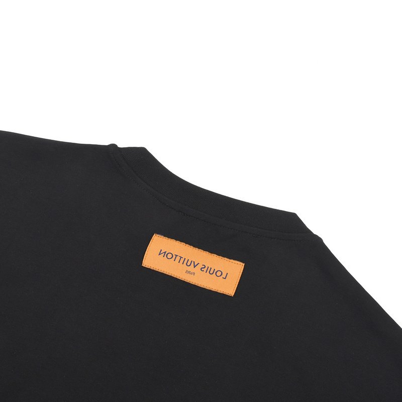 Футболка Louis Vuitton Painting - Flowers And Hares "Black" фото № 5