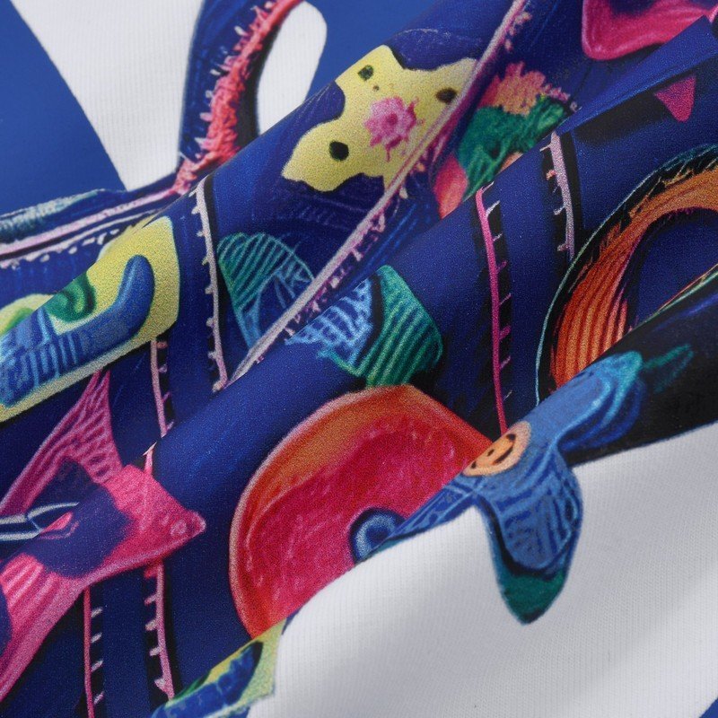 Футболка Louis Vuitton With Bright Print Of Travel Bag "White" фото № 4