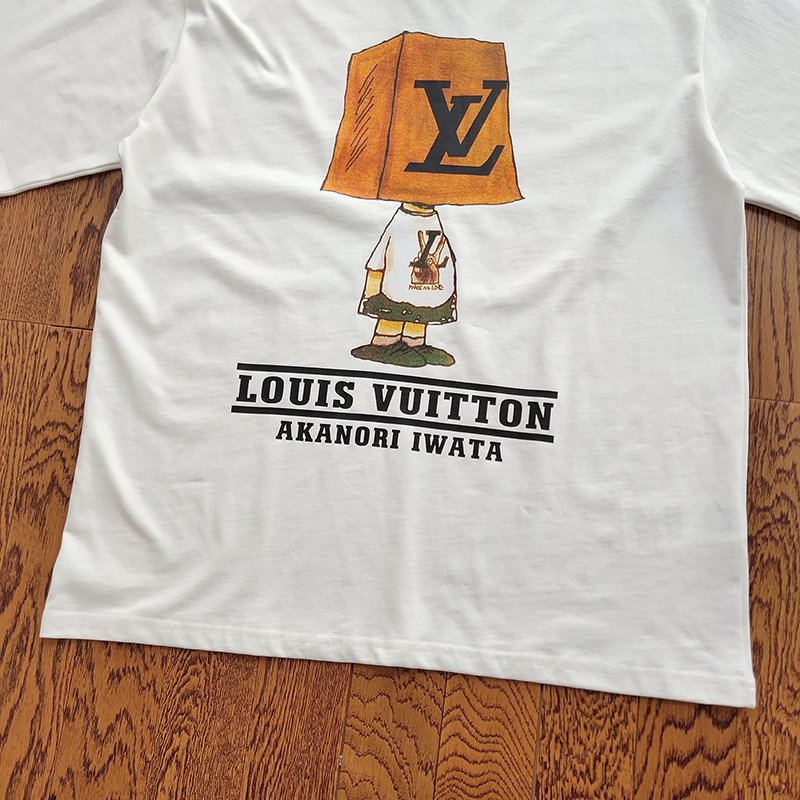 Футболка Louis Vuitton Boy With Box On His Head Print "White" фото № 3