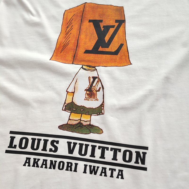 Футболка Louis Vuitton Boy With Box On His Head Print "White" фото № 6