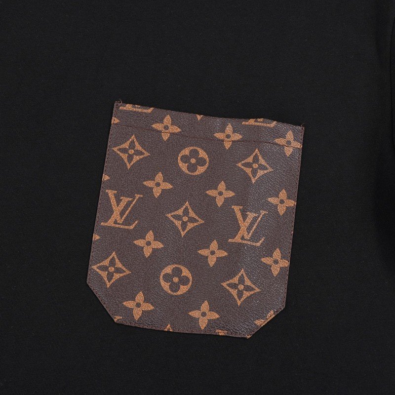 Футболка Louis Vuitton With Designer Pocket "Black" фото № 6