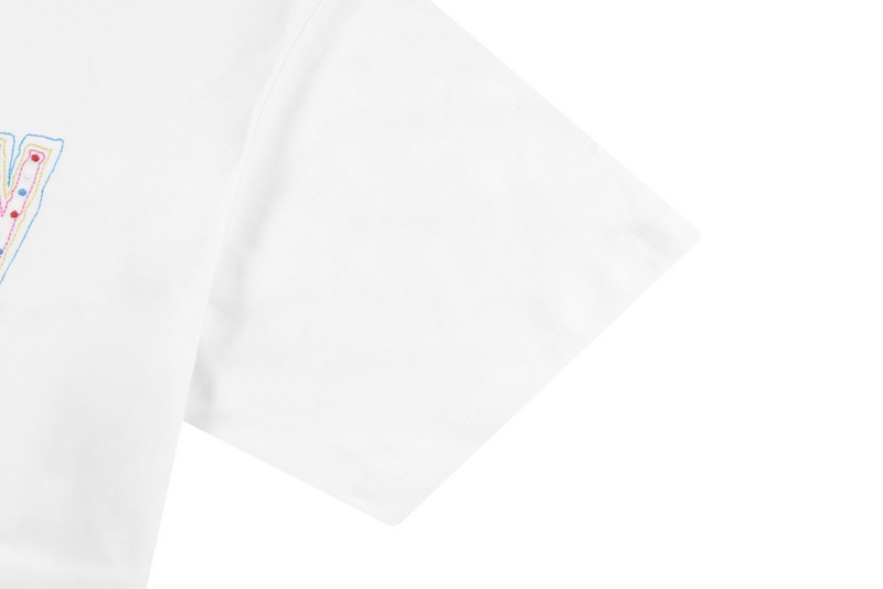 Футболка Louis Vuitton With Text Logo Made Of Rhinestones "White" фото № 7