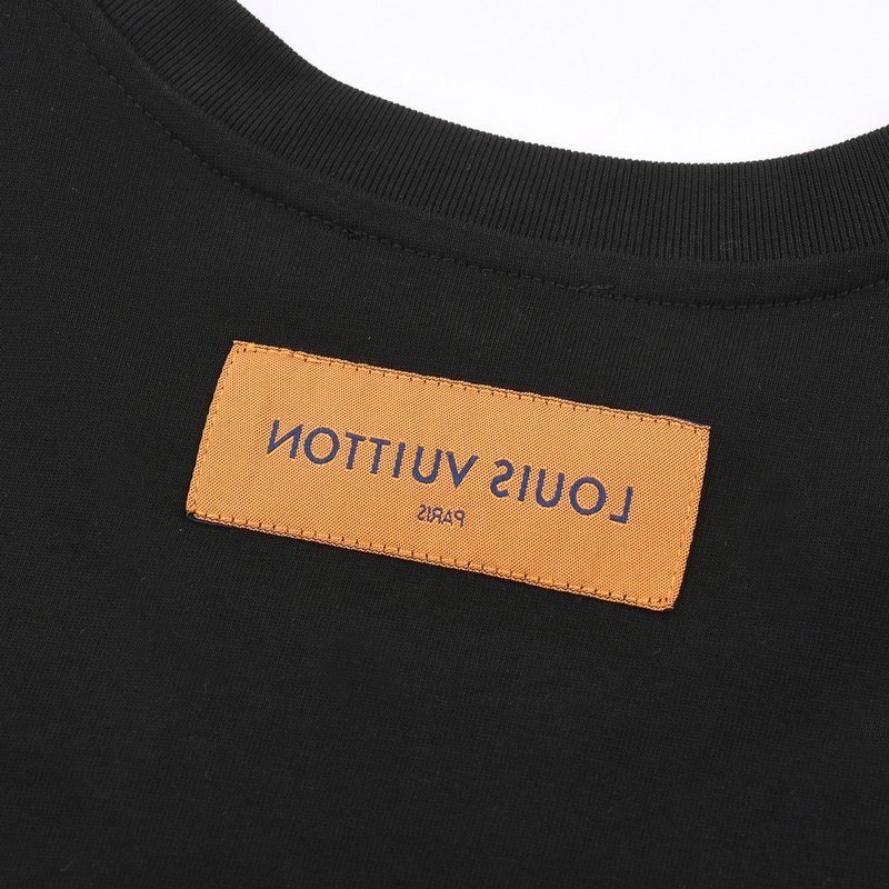 Футболка Louis Vuitton Printed With Leaves "Black" фото № 4