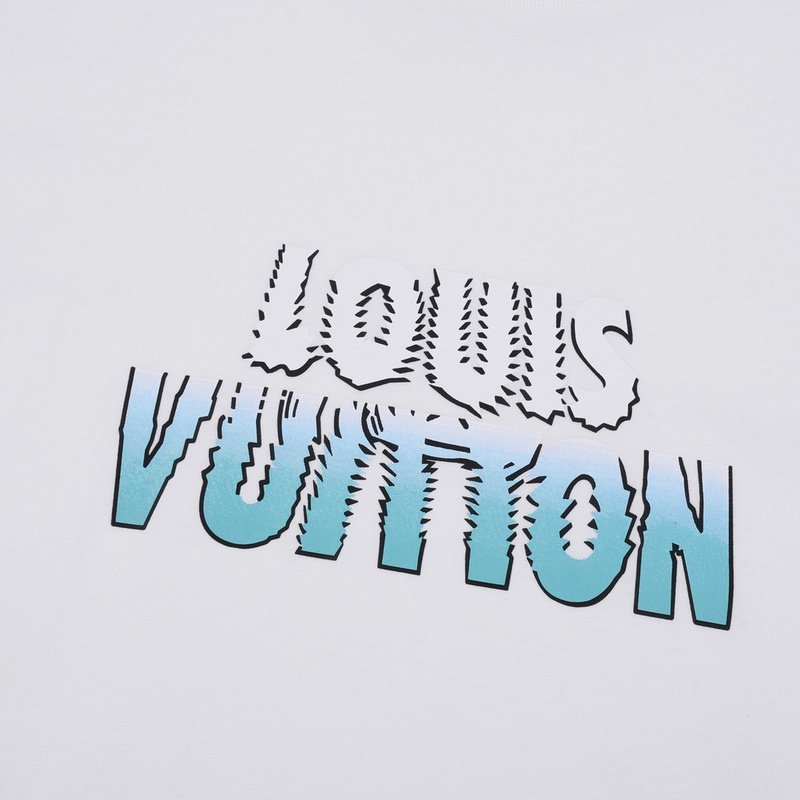 Футболка Louis Vuitton Blue Logo "White" фото № 4