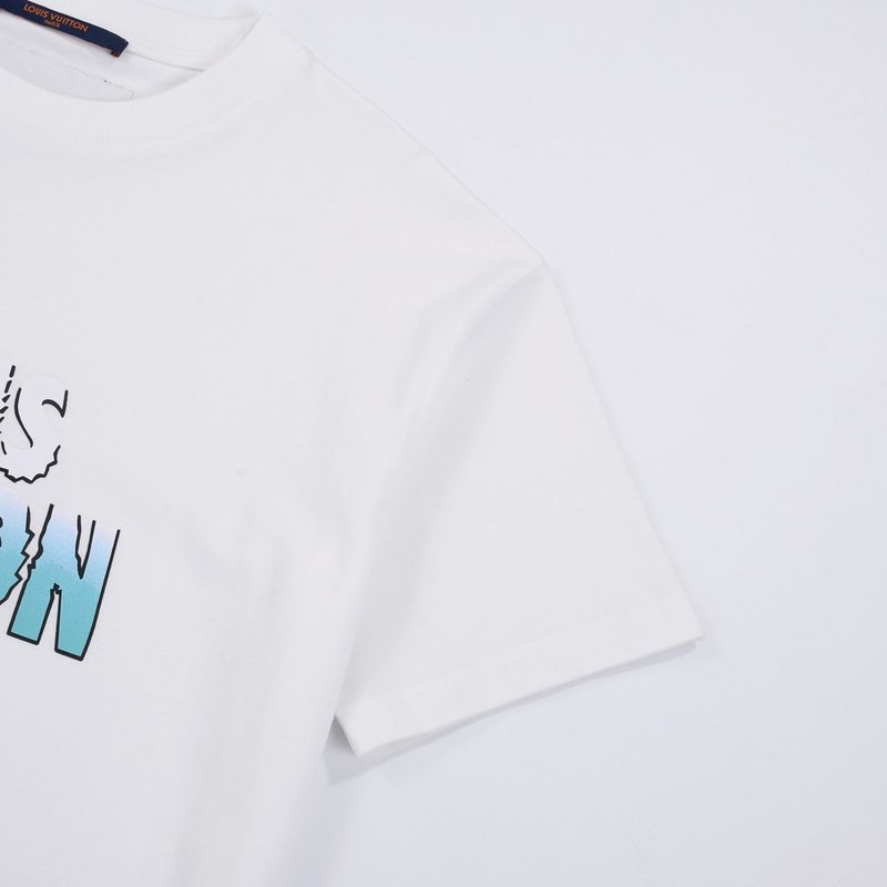 Футболка Louis Vuitton Blue Logo "White" фото № 5