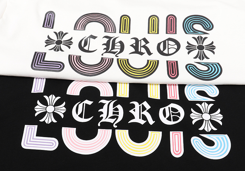 Футболка Louis Vuitton X Chrome Hearts Logo "Black" фото № 2