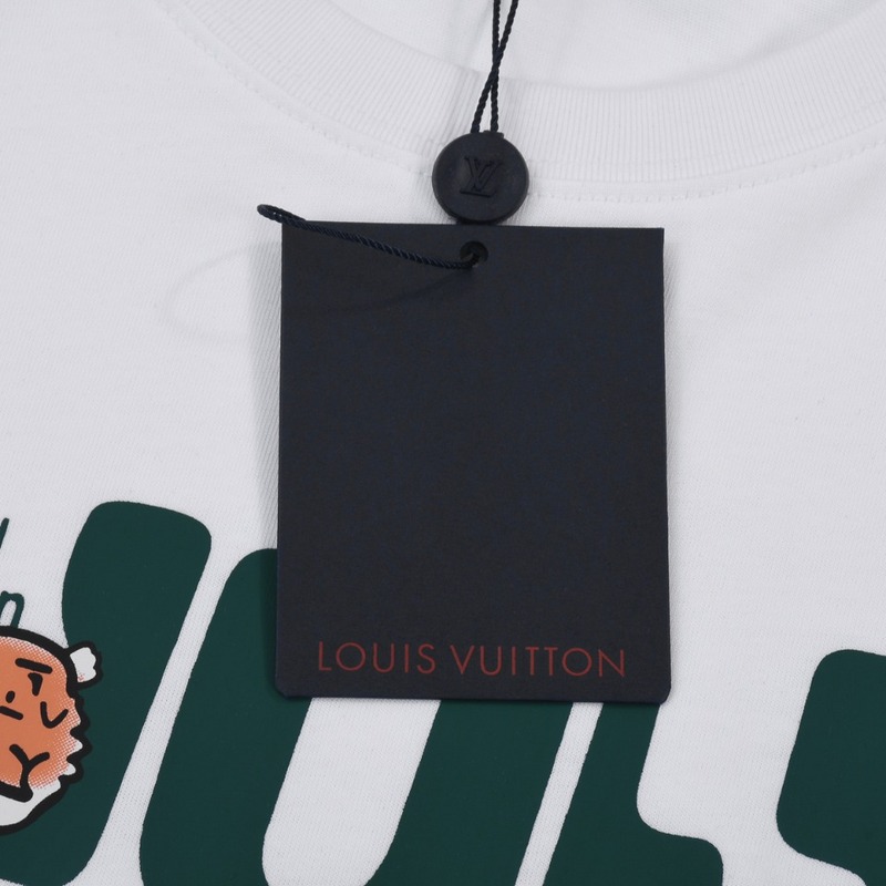 Футболка Louis Vuitton Tiger Head Brand Logo "White" фото № 2