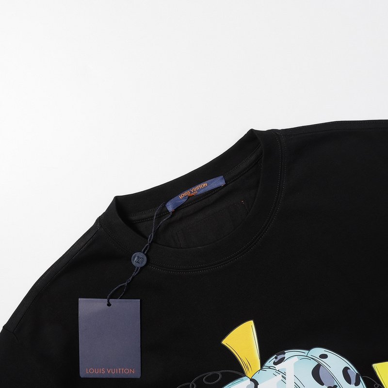 Футболка Louis Vuitton With Colored Pumpkin Print "Black" фото № 2
