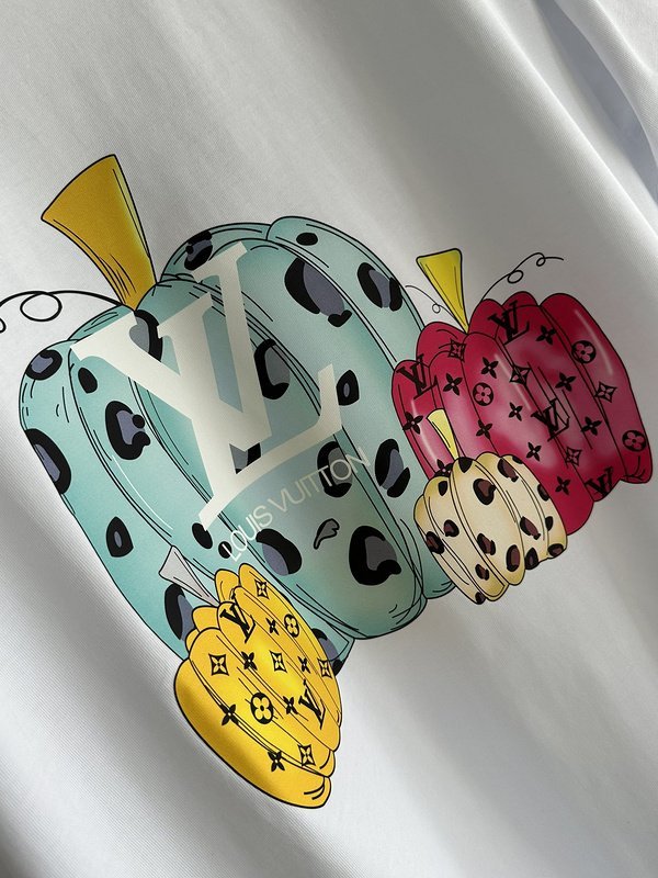 Футболка Louis Vuitton Pumpkin Of Different Shapes And Types "White" фото № 2