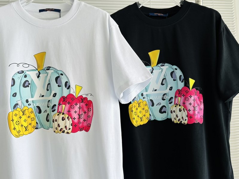 Футболка Louis Vuitton Pumpkin Of Different Shapes And Types "White" фото № 3