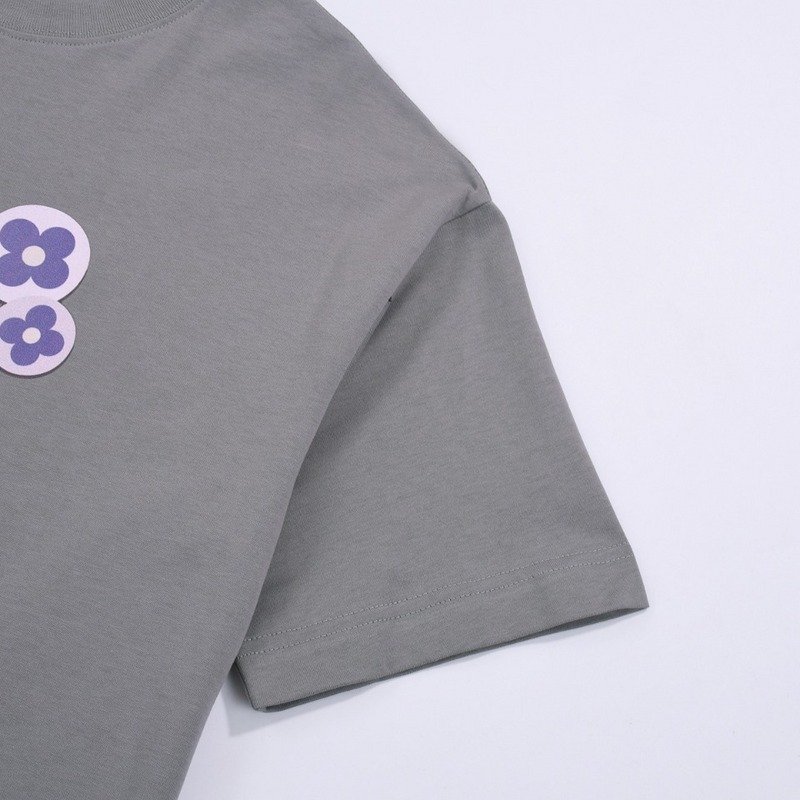 Футболка Louis Vuitton With Purple Emblems "Gray" фото № 5