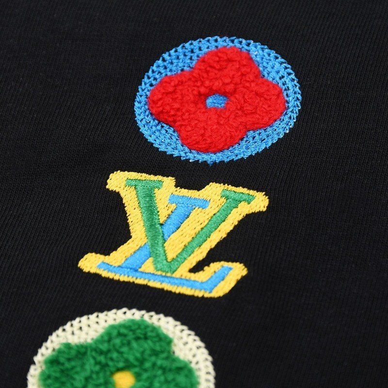 Футболка Louis Vuitton With Four Emblems "Black" фото № 2