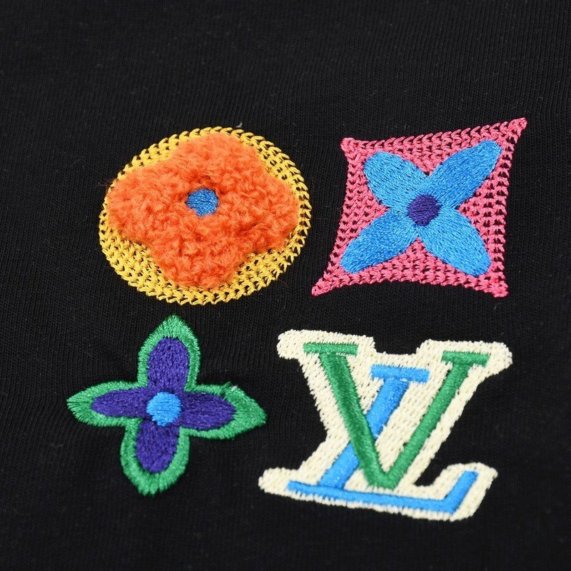 Футболка Louis Vuitton With Four Emblems "Black" фото № 3