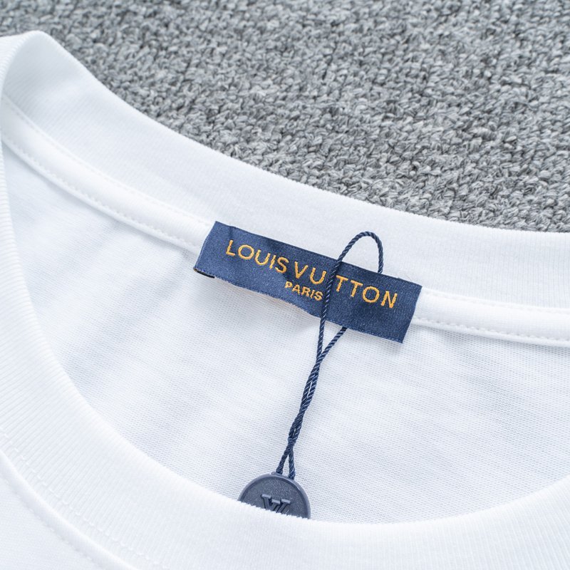 Футболка Louis Vuitton With Curly Logo "White" фото № 9
