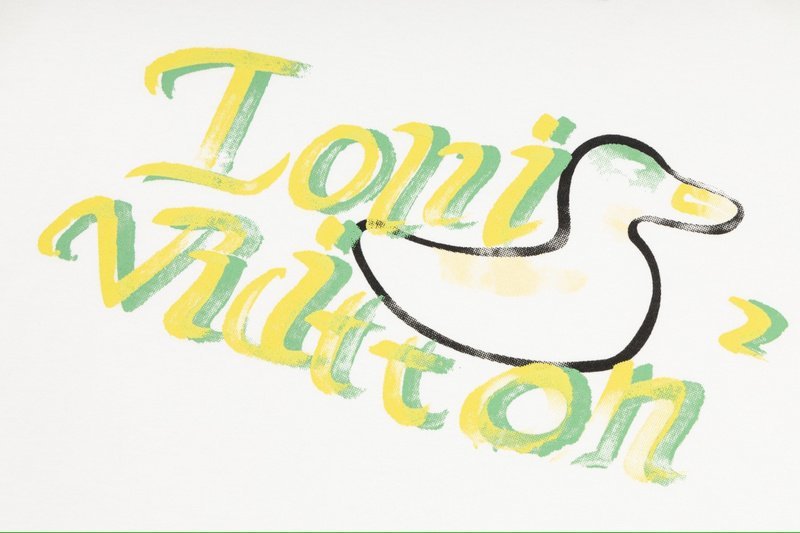 Футболка Louis Vuitton With Logo And Duck On The Back "White" фото № 6