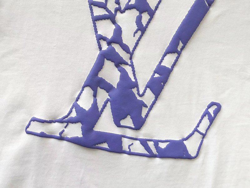 Футболка Louis Vuitton Colorful Logo Letters Front And Colorful Logo Back "White" фото № 3