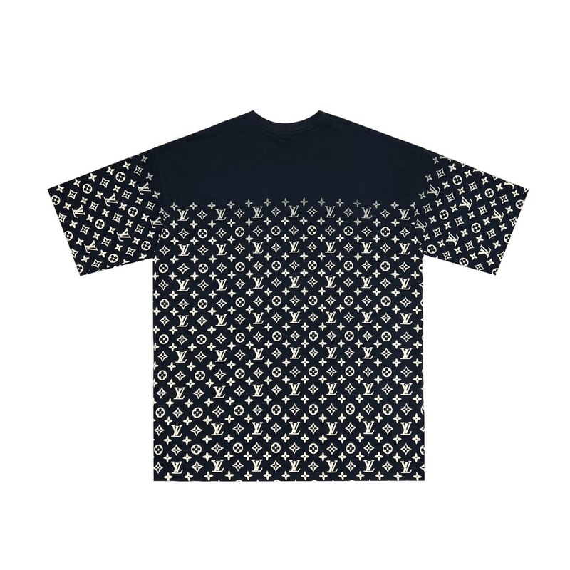 Футболка Louis Vuitton Many Brand Emblems "Blue/Black" фото № 2