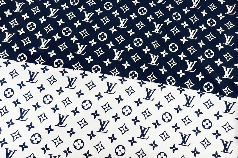 Футболка Louis Vuitton Many Brand Emblems "Blue/Black" фото № 4