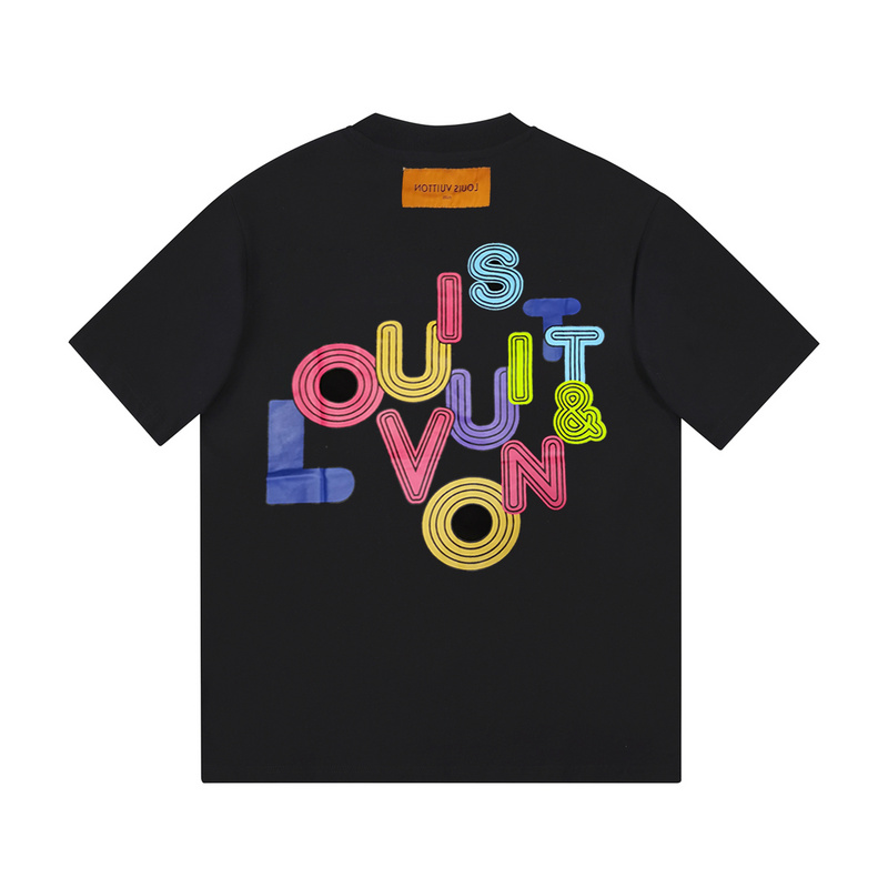 Футболка Louis Vuitton Creative Text Style "Black" фото № 6
