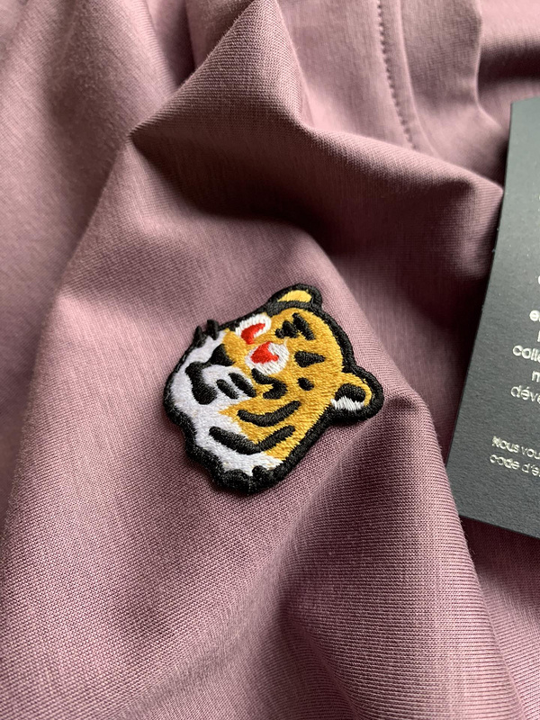 Футболка Louis Vuitton Little Cute Tiger Emblem "Pink" фото № 4