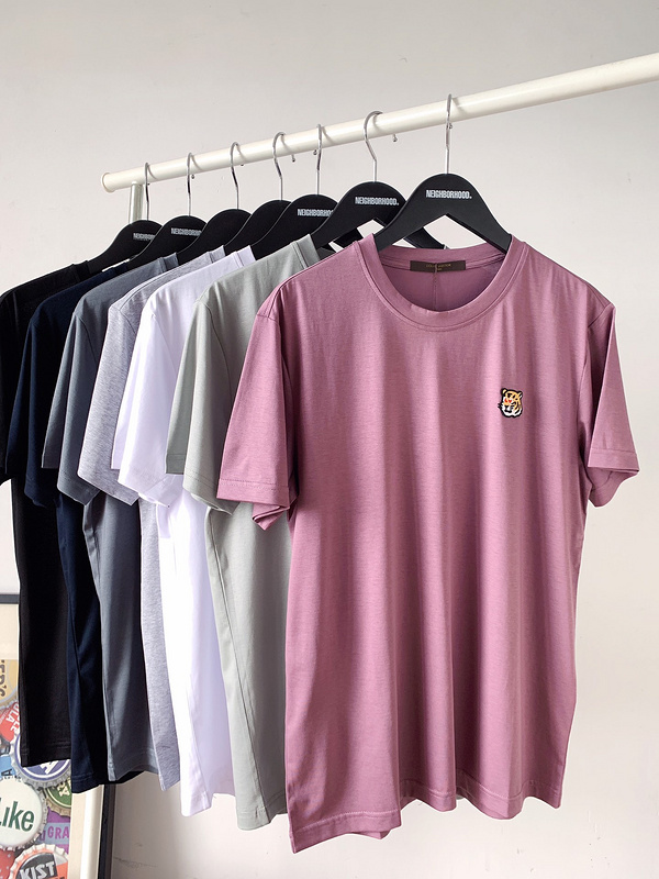 Футболка Louis Vuitton Little Cute Tiger Emblem "Pink" фото № 7