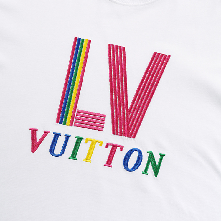 Футболка Louis Vuitton Multi-Colored Brand Logo "White" фото № 4