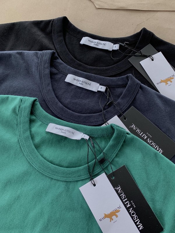 Футболка Maison Kitsune Basic "Green" фото № 3