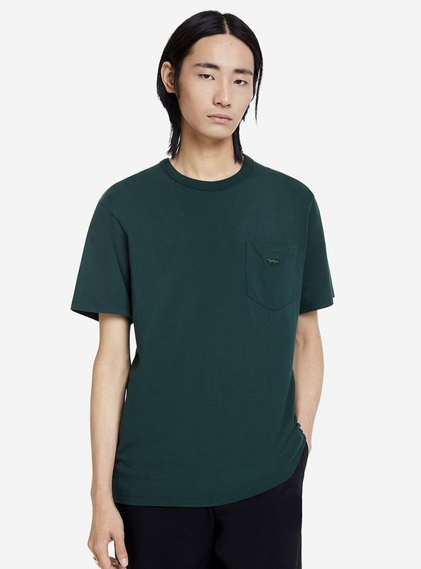 Футболка Maison Kitsune Basic "Green" фото № 2
