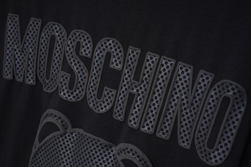 Футболка Moschino Big Bear Front Print "Black" фото № 3