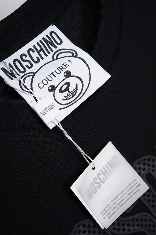 Футболка Moschino Big Bear Front Print "Black" фото № 6