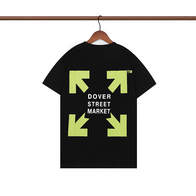 Футболка Off White Dover Street Market Text "Black" фото № 4