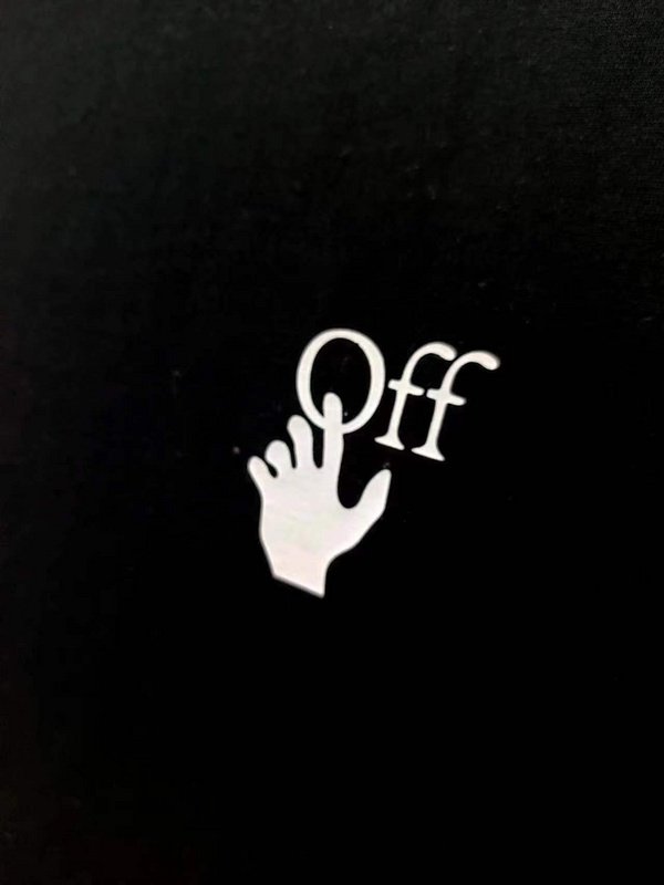 Футболка Off White With Picture In The Logo - Comprehension "Black" фото № 4