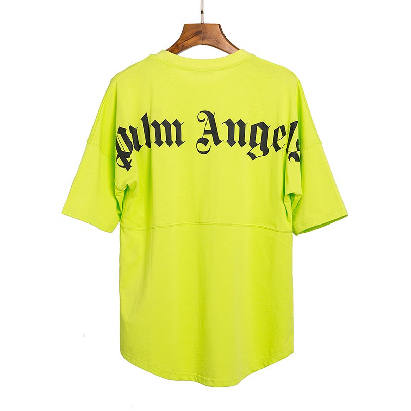 Футболка Palm Angels With Beautiful Logo Lettering "Green/Yellow" фото № 2