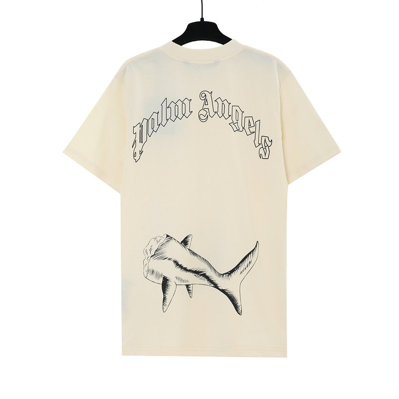 Футболка Palm Angels Toothy Print "Cream" фото № 2