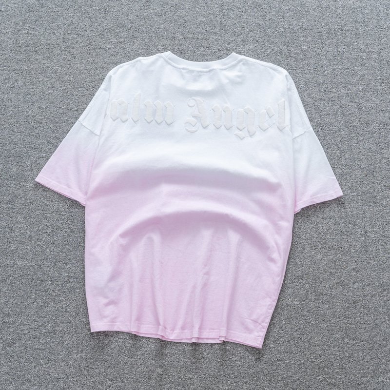 Футболка Palm Angels Two Colors "White/Pink" фото № 4
