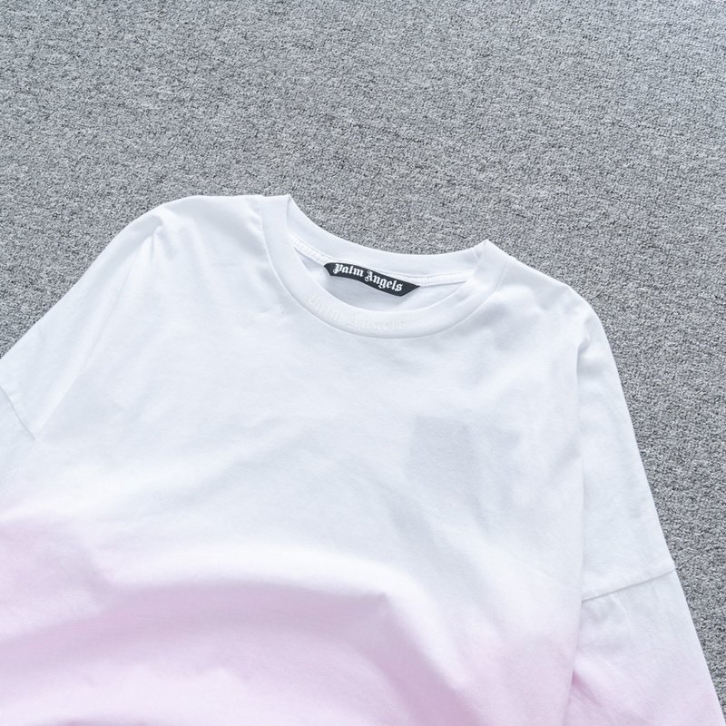 Футболка Palm Angels Two Colors "White/Pink" фото № 5