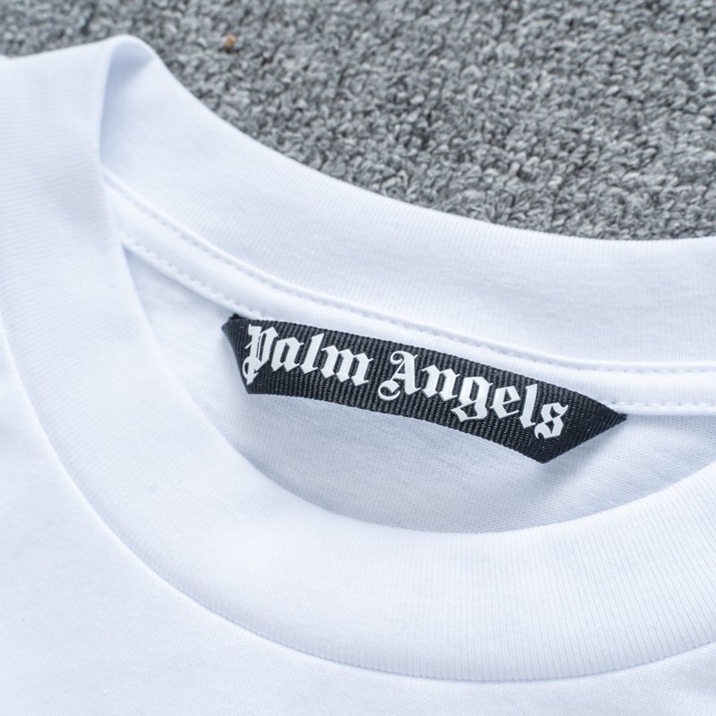 Футболка Palm Angels Painted Over "White/Red" фото № 6