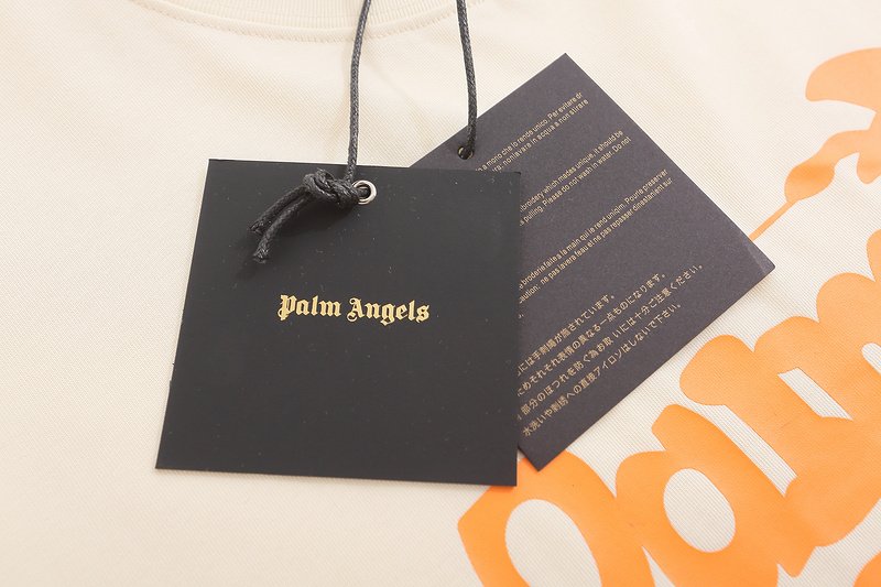 Футболка Palm Angels Humanized Palm Tree - Logo "Cream" фото № 9